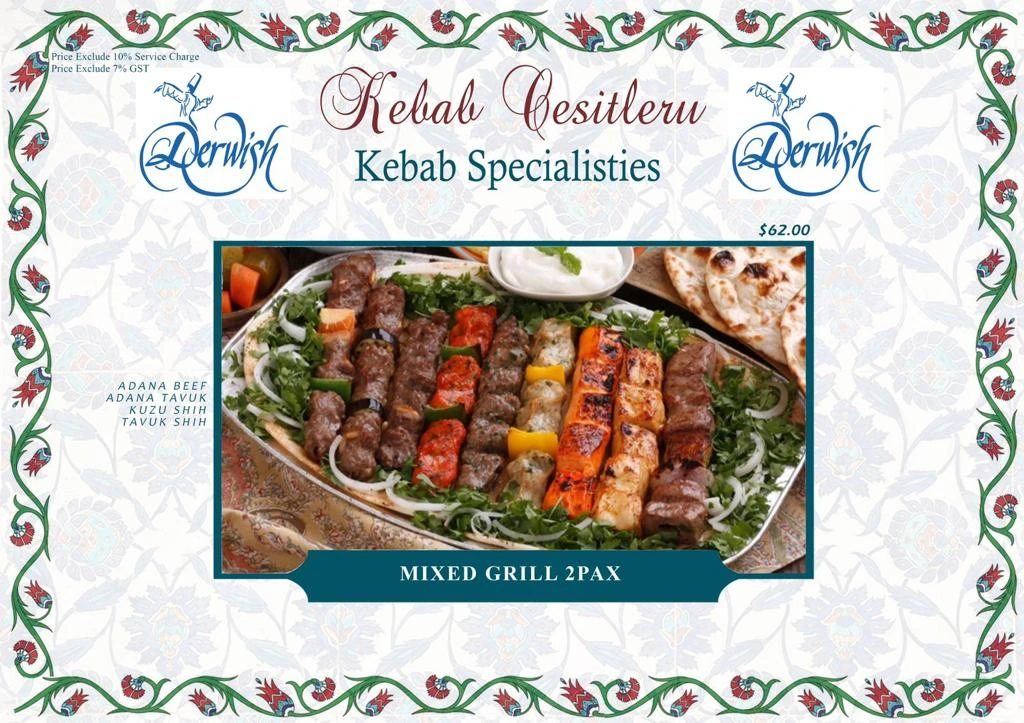 Derwish Kebab Special