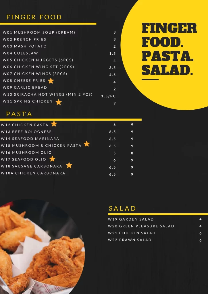 Finger food pasta salad
