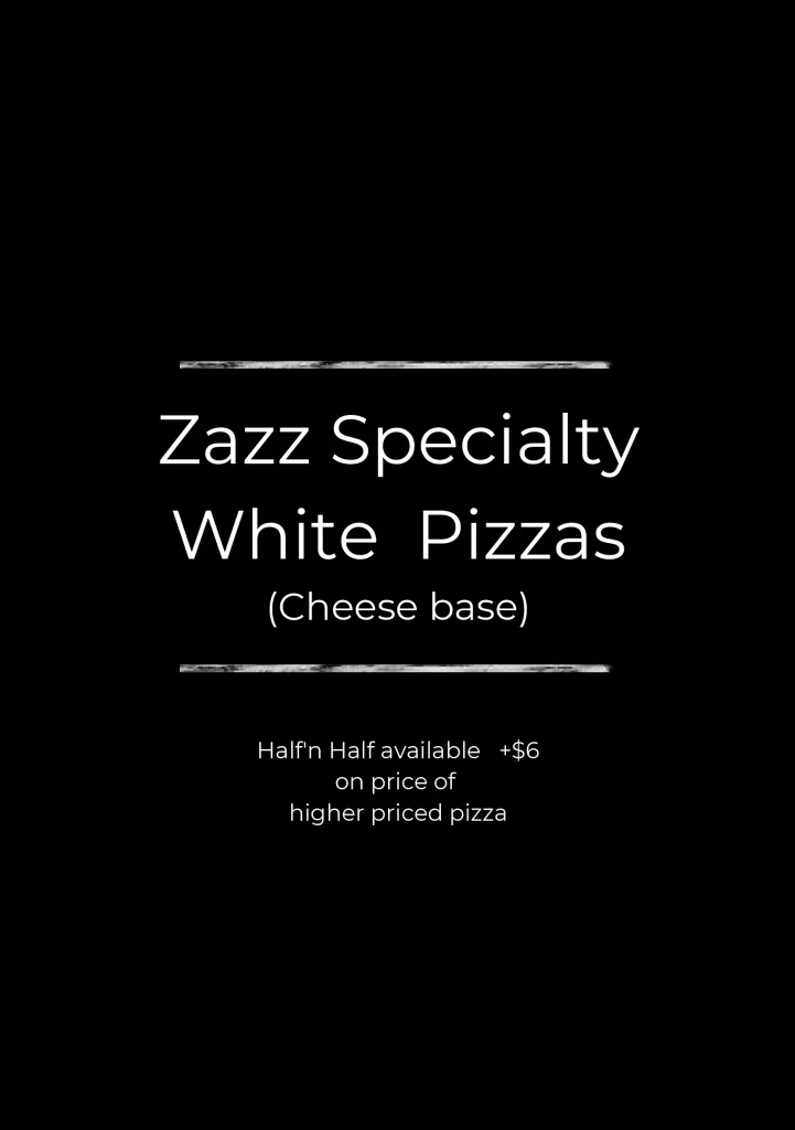 Zazz Pizza Singapore white pizza, mortadella, sausage, formaggi, contadina, Menu & Price List 2022