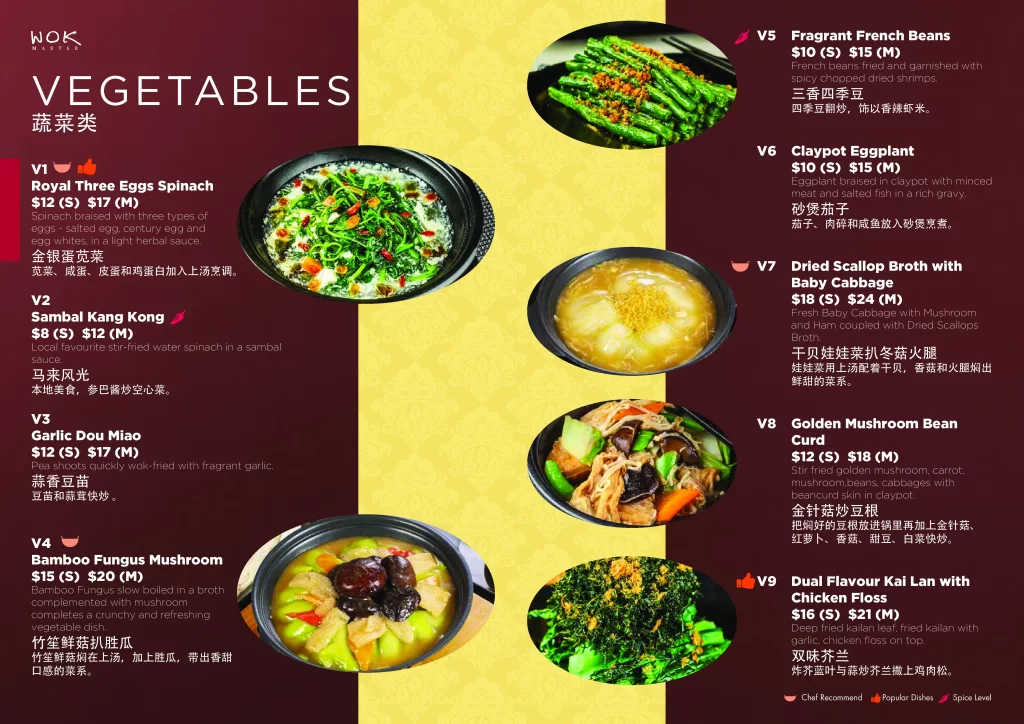 wok vegetabes menu