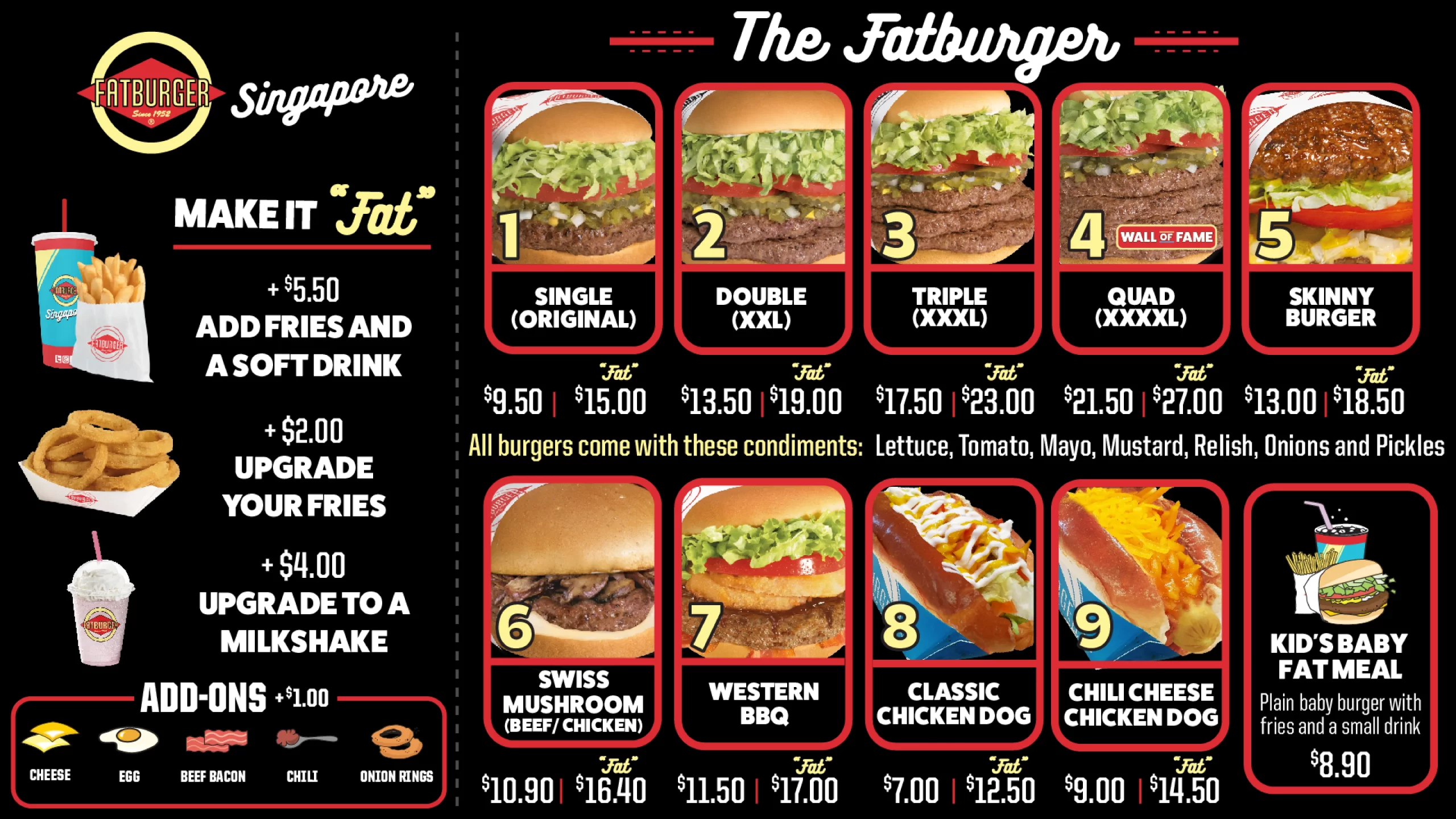 Fatburger menu