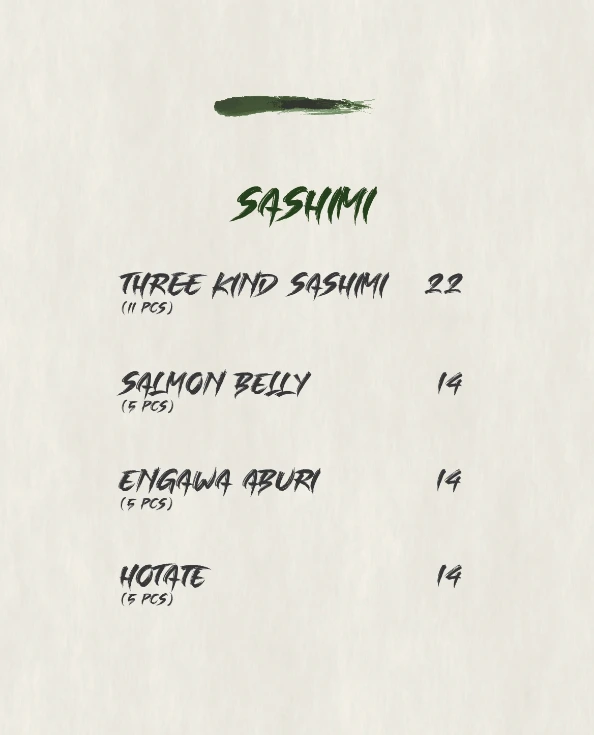 rappu sashimi 