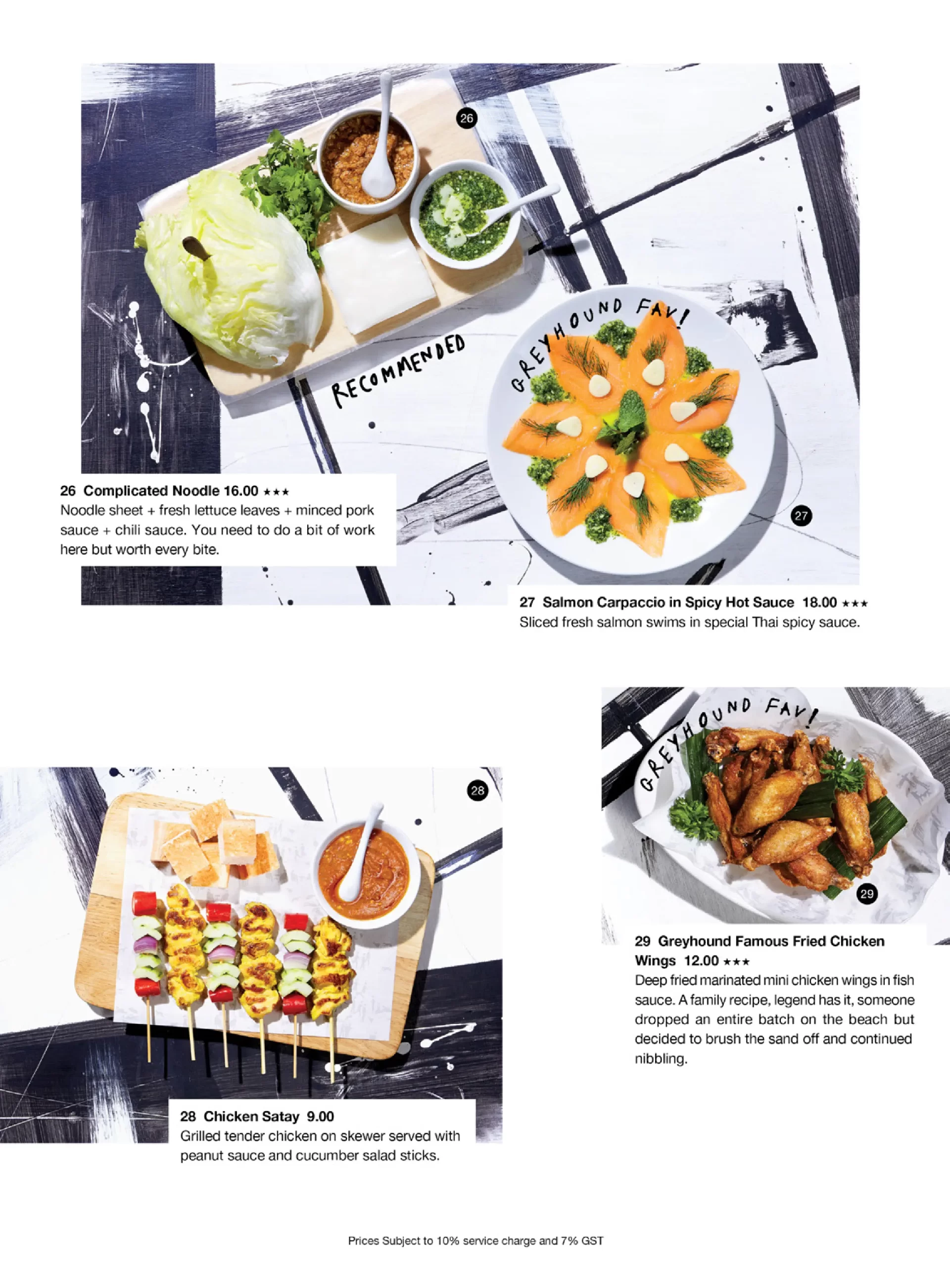 Greyhound Café Singapore sauce, grilled chicken, Menu & Price List  2022