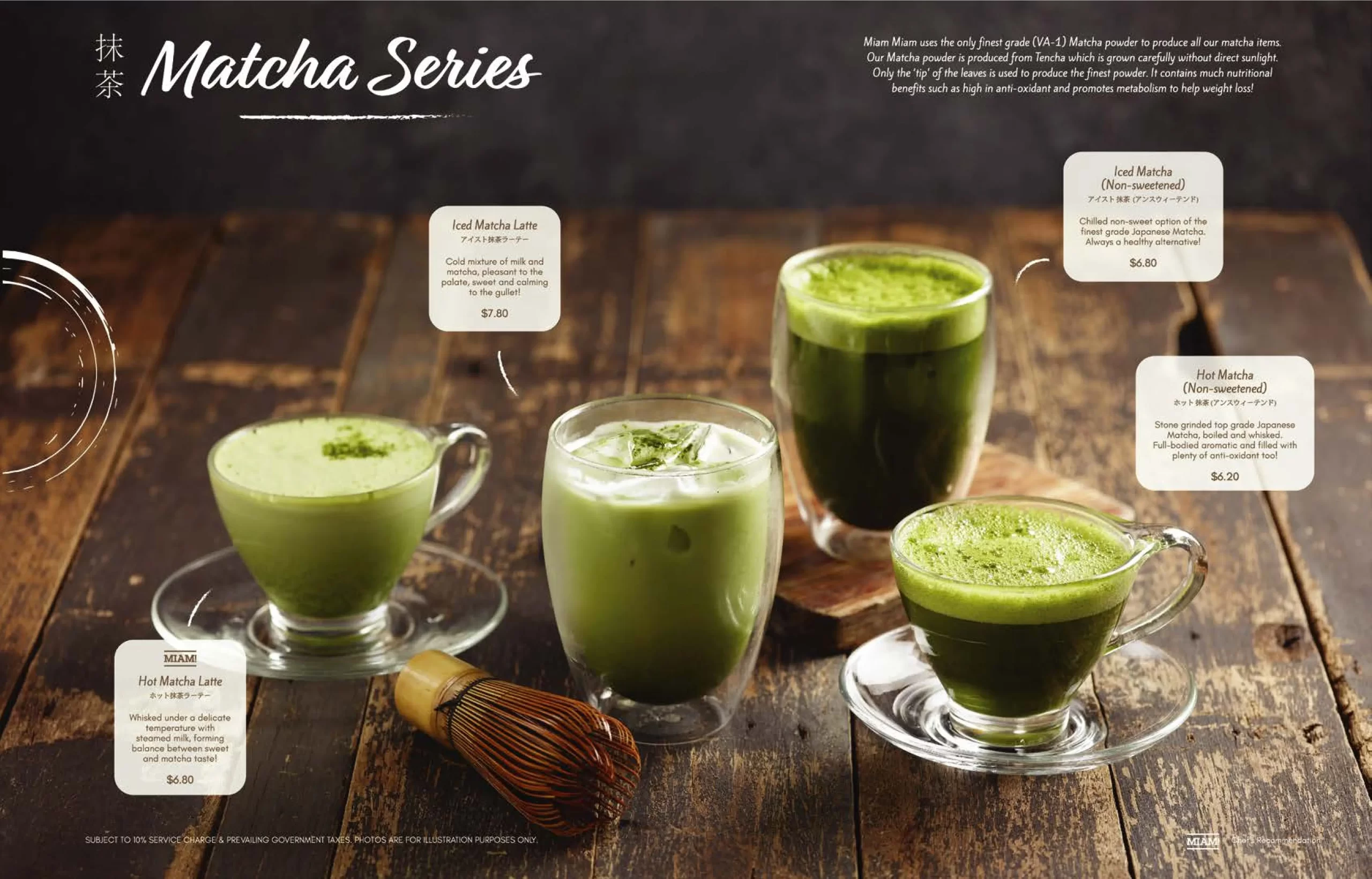 Miam Miam matcha series