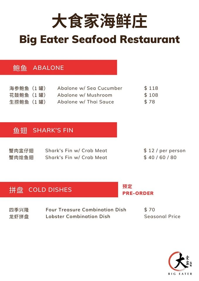 Abalone, shark fins & cold dishes