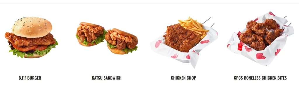 Four Fingers  Menu - Chicken Delights