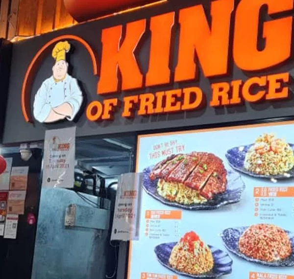 king of fried rice menu