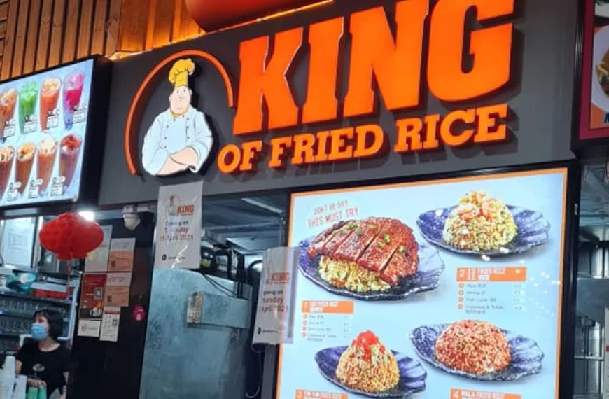 king of fried rice menu