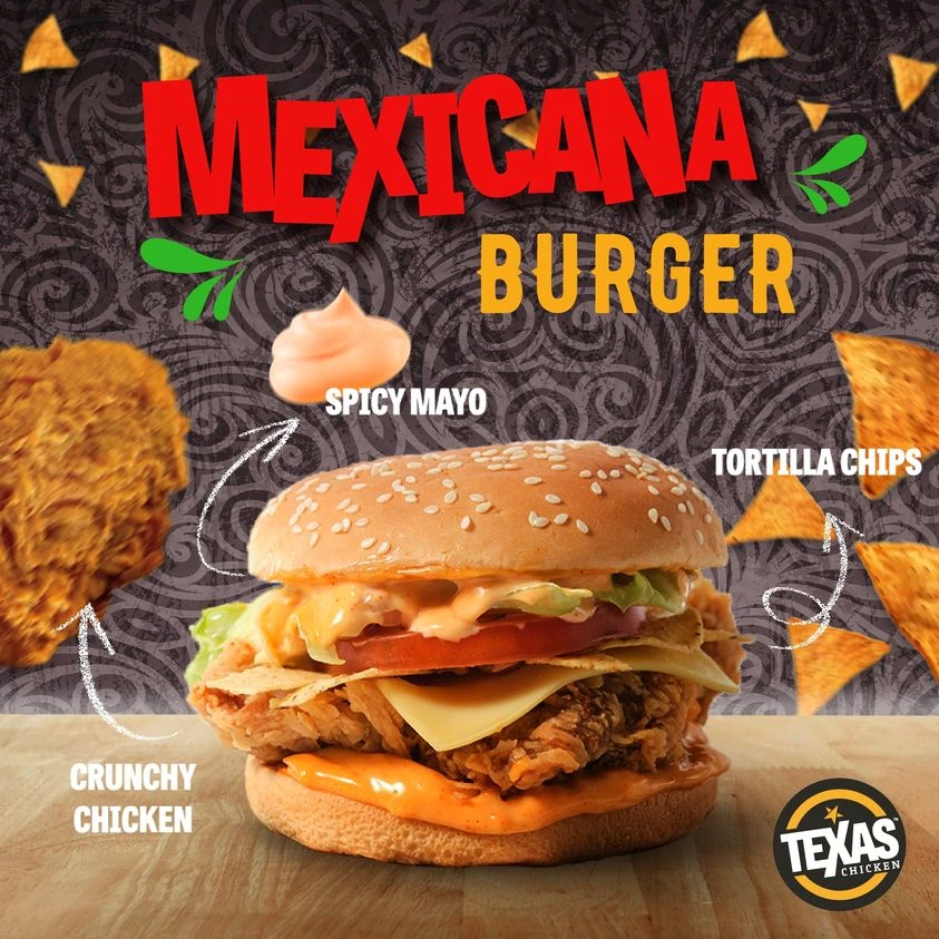 Texas Burger Menu Mexicana Burger