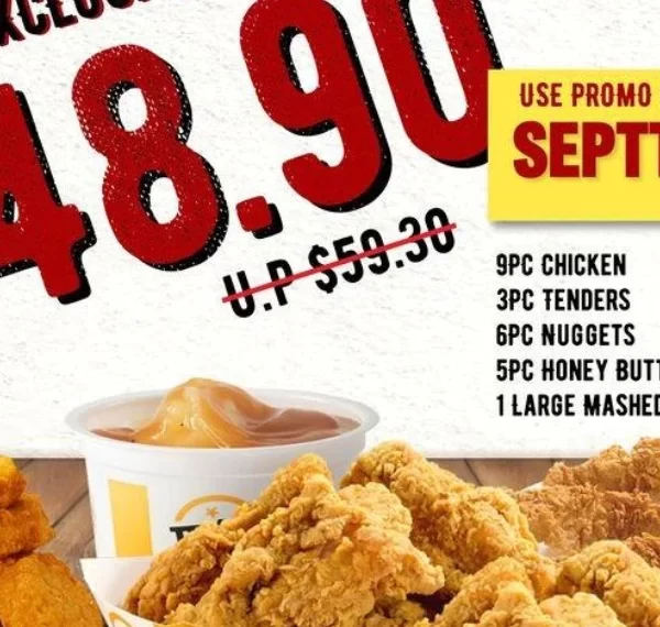 Texas Chicken Menu