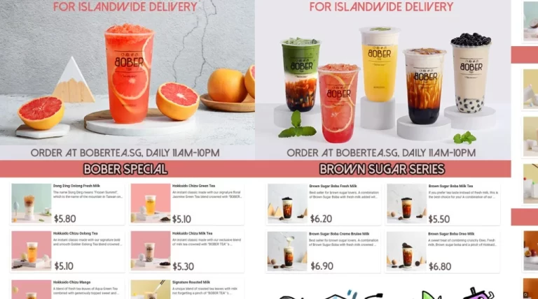 Bober Tea Singapore Menu Prices Updated 2023