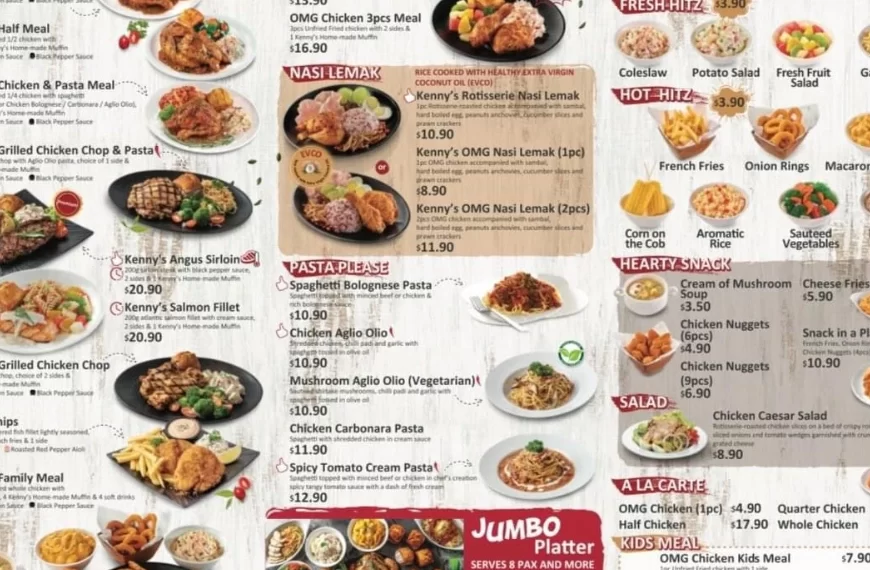 Kenny Rogers Roasters Menu