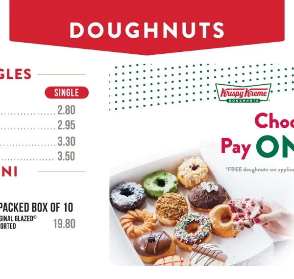 Krispy Kreme Menu