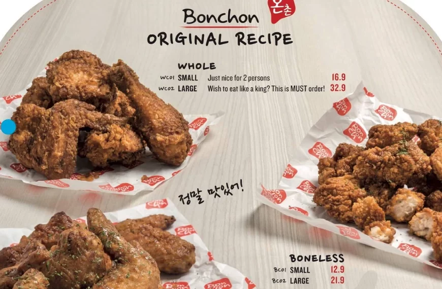 bonchon menu