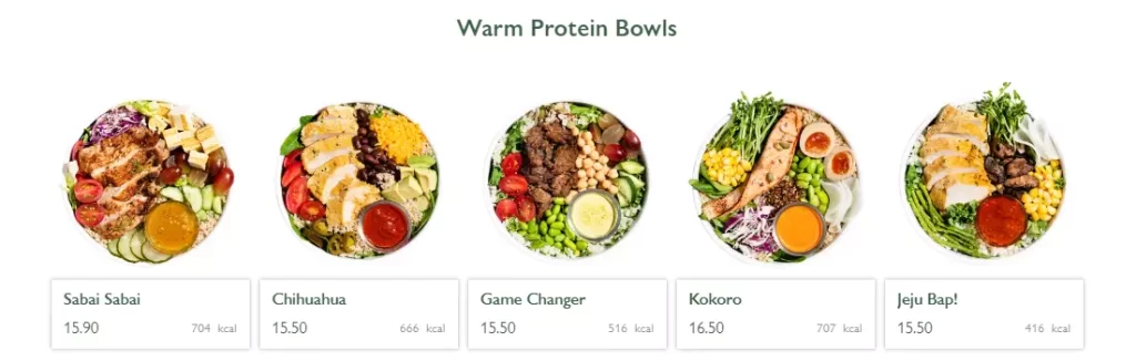 Saladstop Warm protein Bowls