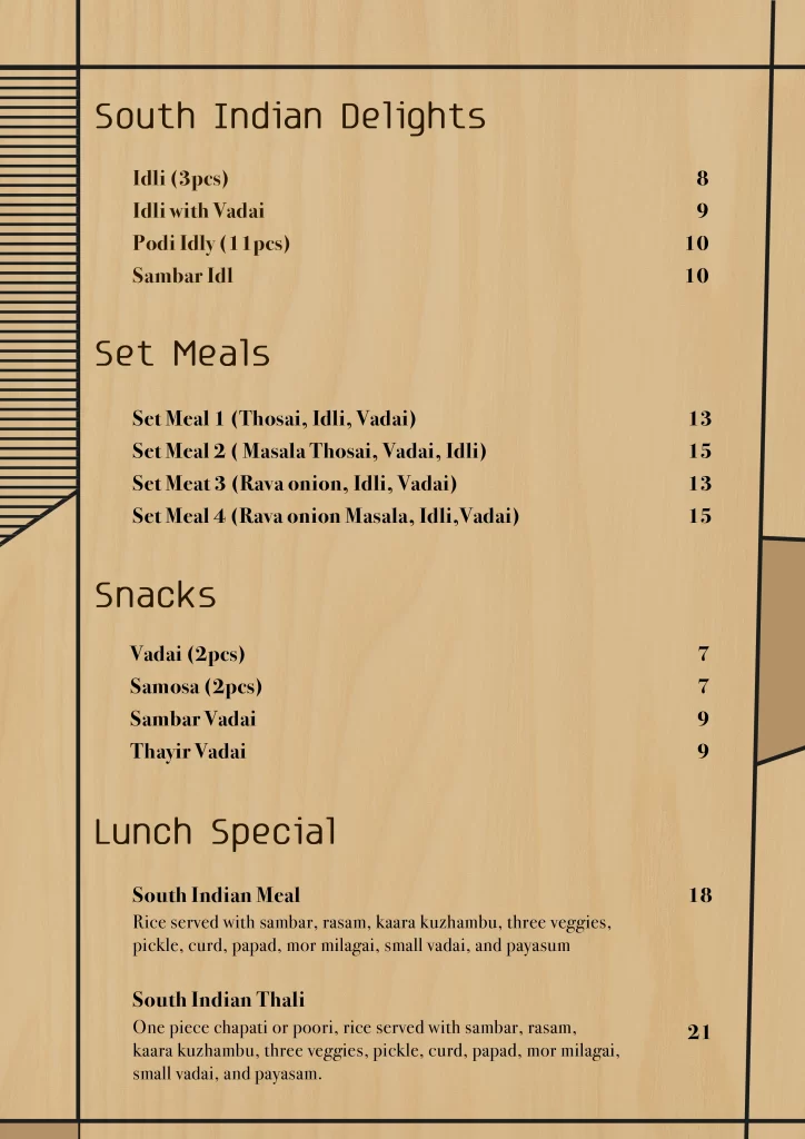 Nalan Menu Set Meals, Snacks, Lunch Special