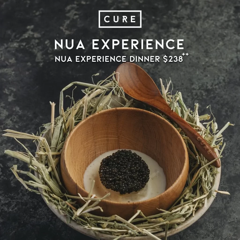 cure nua experience dinner price