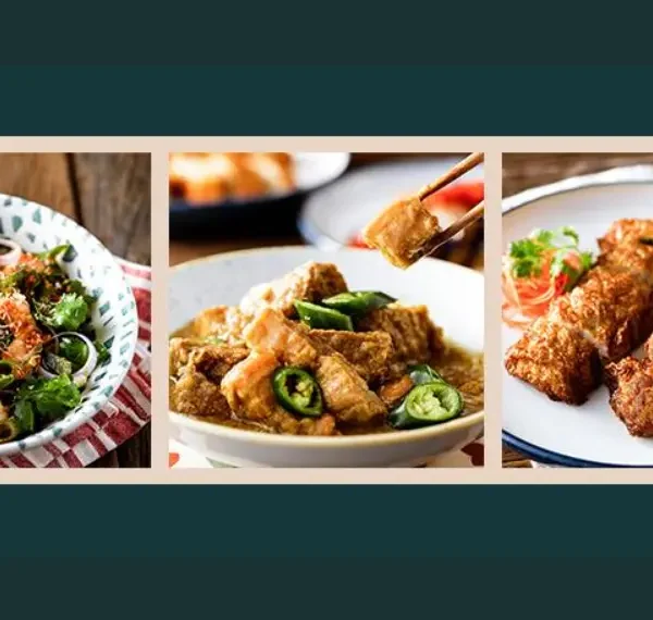 The blue Ginger Menu