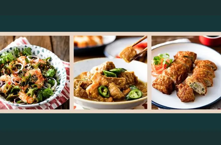 The blue Ginger Menu