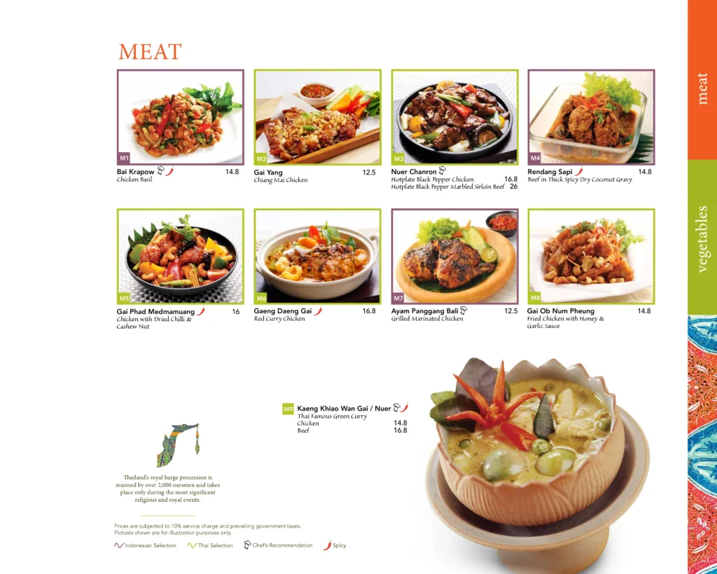 BALI THAI MEAT PRICES 