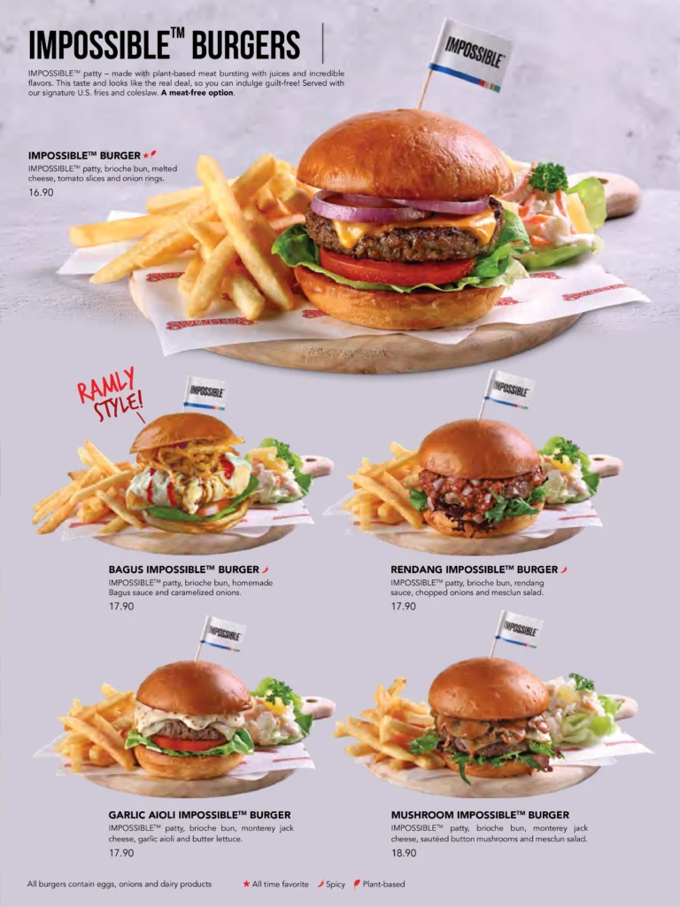 SWENSENS IMPOSSIBLE BURGERS