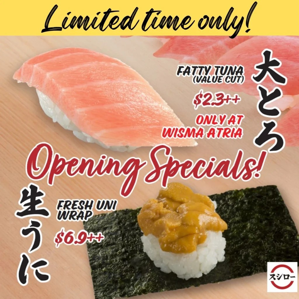 Limited Time Offer @ Sushiro