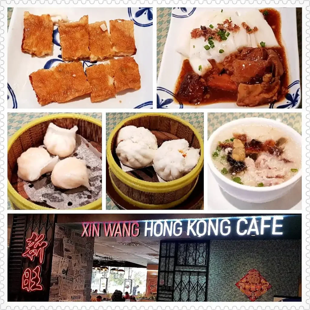 xin wang menu items